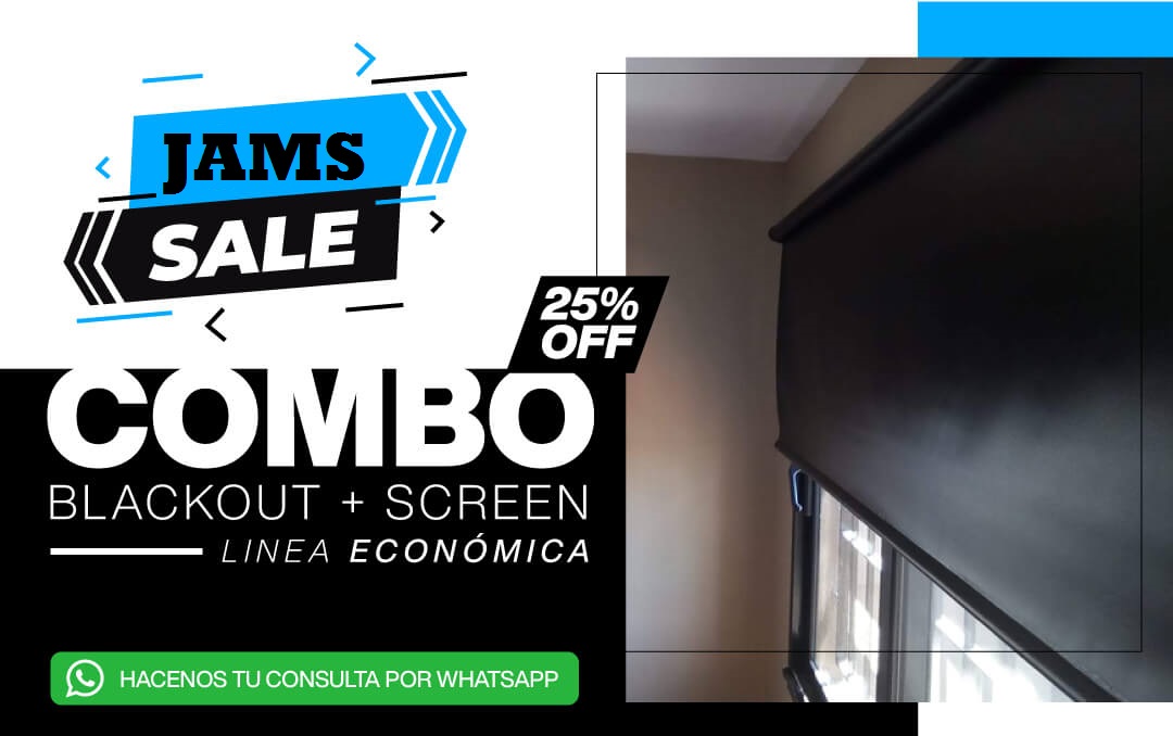Cortinas Blackout y Sunscreen Económicas y con 25% OFF