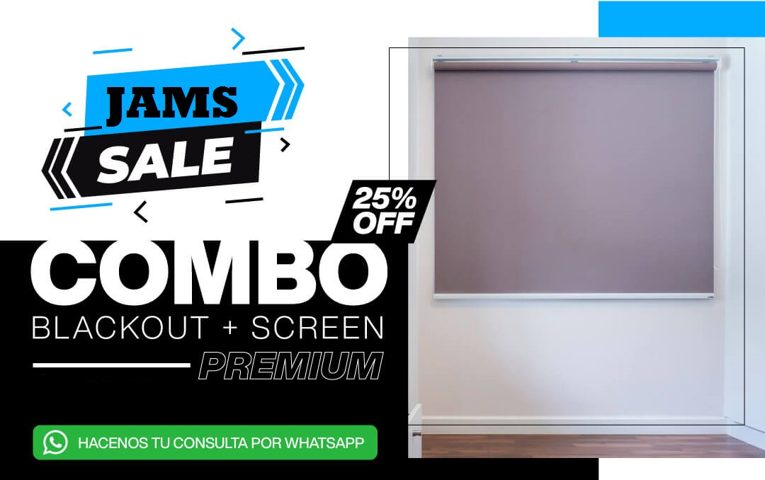 Cortinas Blackout y Sunscreen Premium con 25% OFF